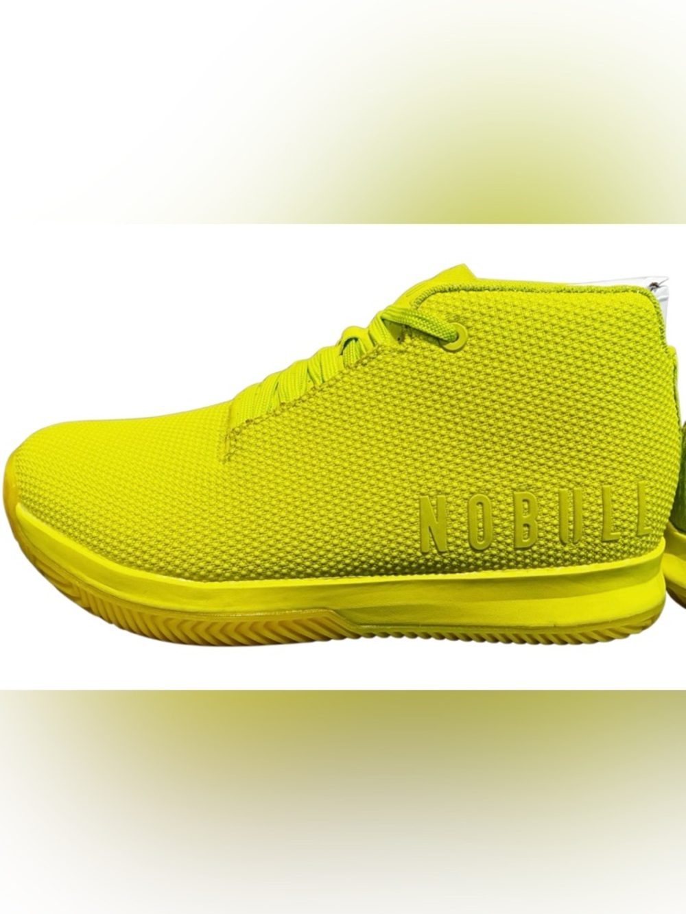 NOBULL Neon Yellow Mid Trainer Athletic Shoes